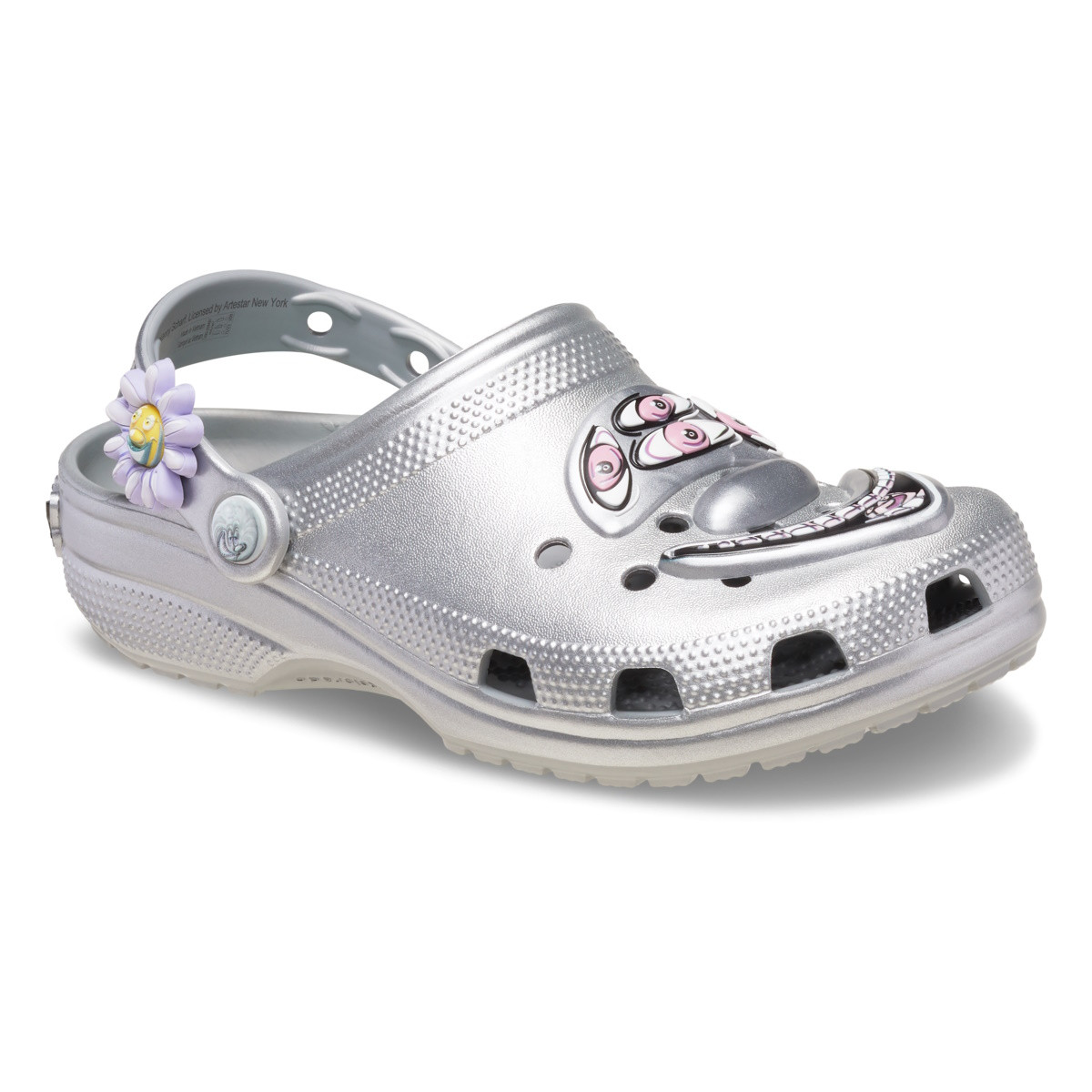 Saboti Crocs Scharf Classic Clog Argintiu - Silver - poza 3