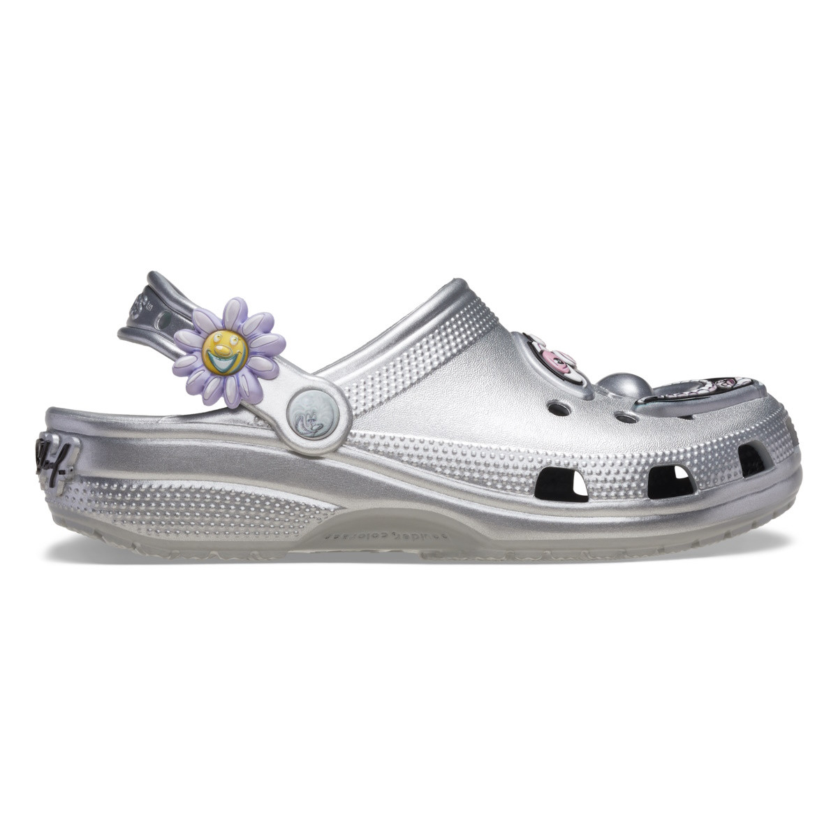 Saboti Crocs Scharf Classic Clog Argintiu - Silver - poza 4