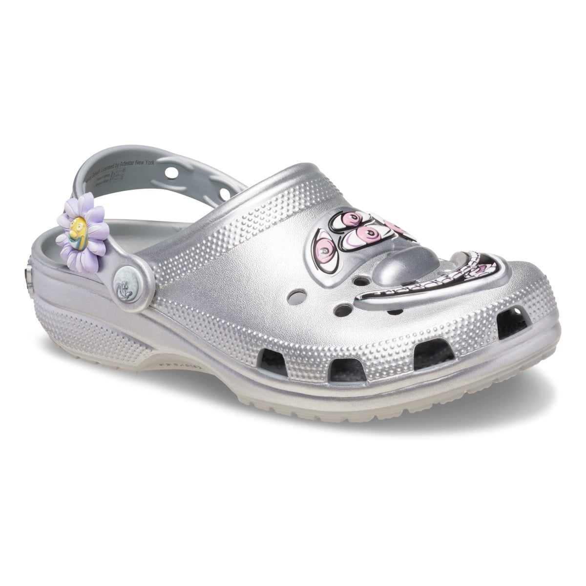 Saboti Crocs Scharf Classic Clog Argintiu - Silver - poza 3