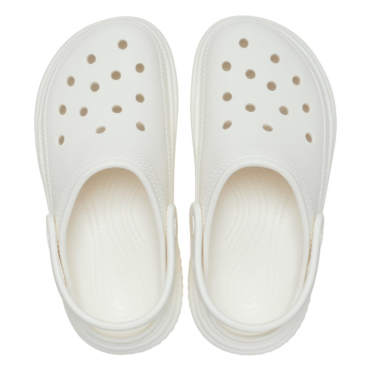 Saboti Crocs Stomp Clog Alb - Chalk - poza 5