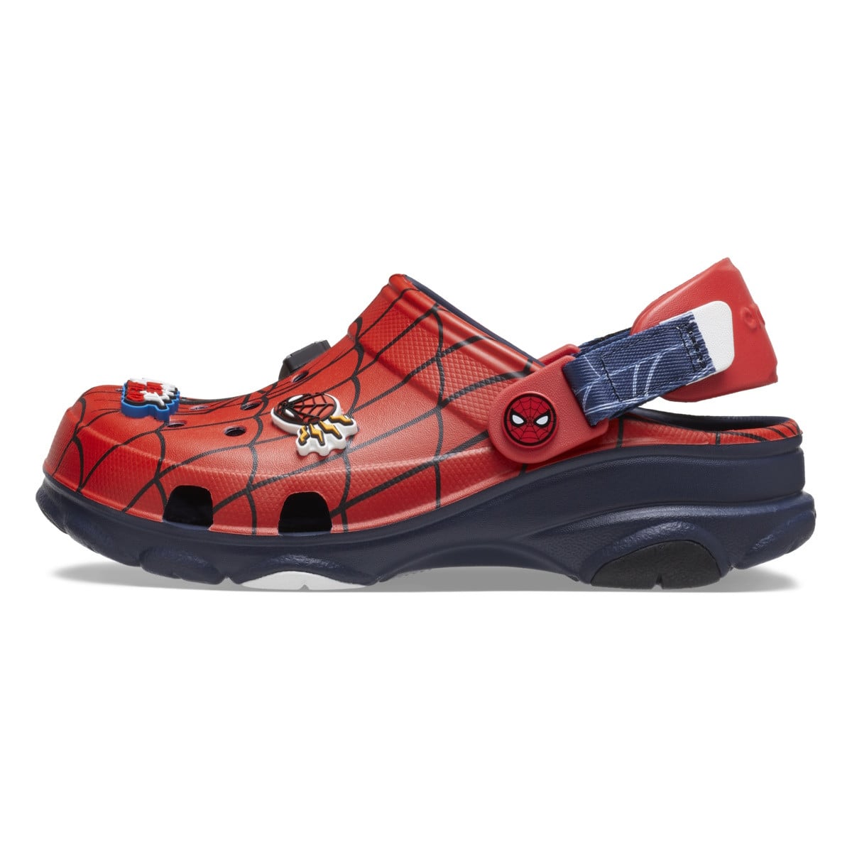Saboti Crocs Team SpiderMan All Terrain Clog Kids Albastru - Navy - poza 4