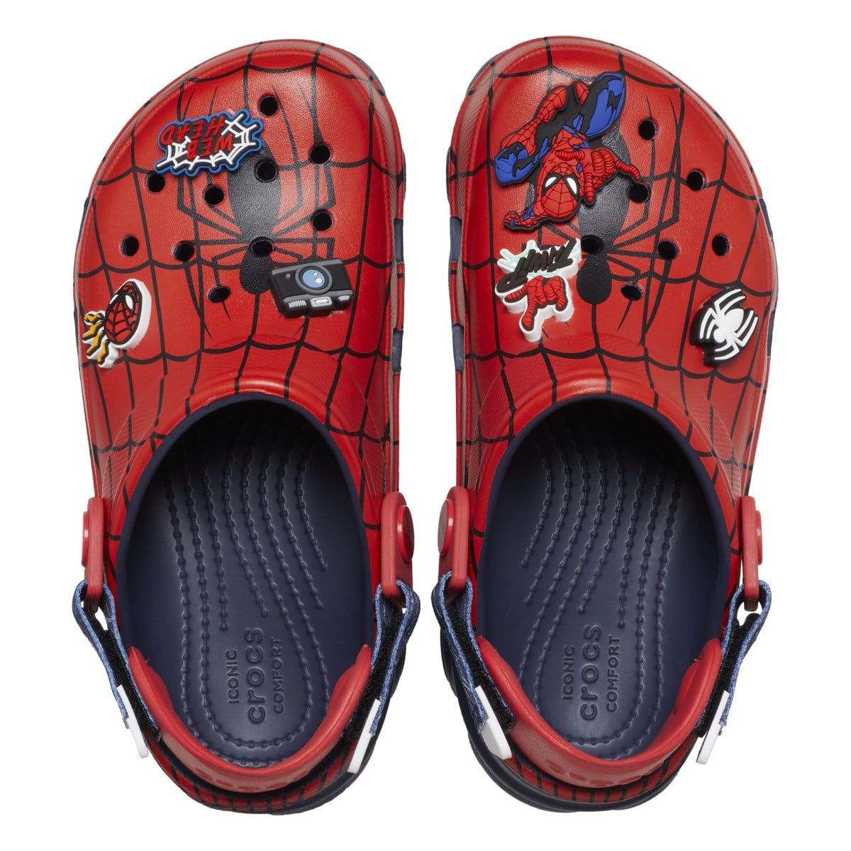 Saboti Crocs Team SpiderMan All Terrain Clog Kids Albastru - Navy - poza 1