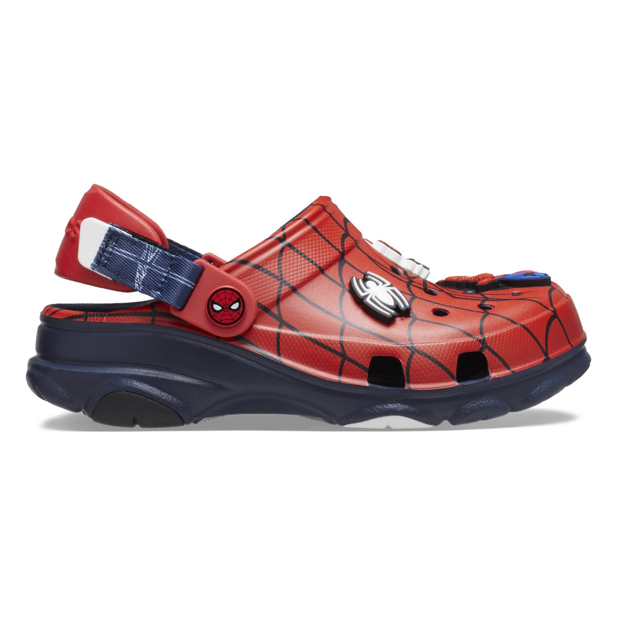 Saboti Crocs Team SpiderMan All Terrain Clog Kids Albastru - Navy - poza 3