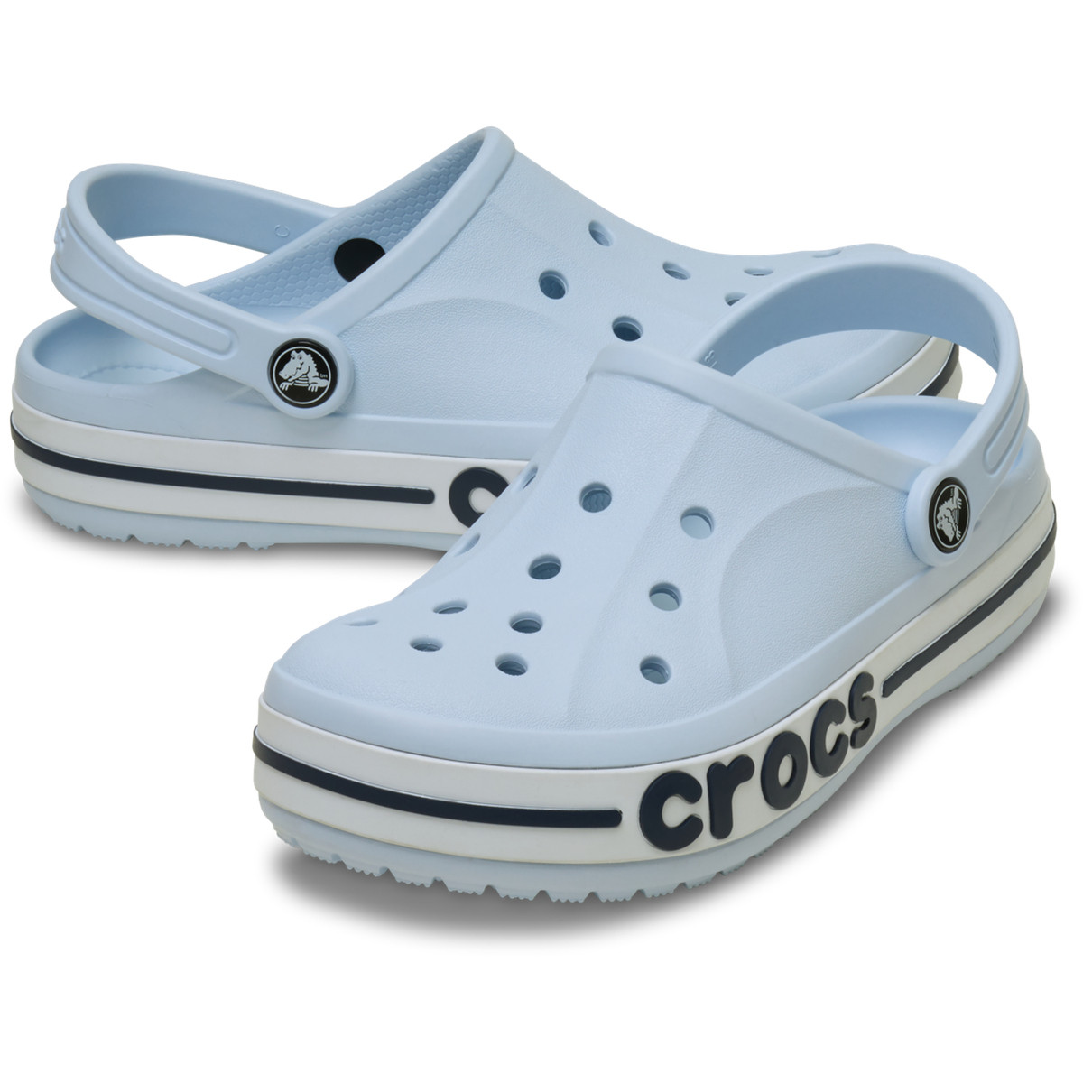 Saboti Crocs Toddler Bayaband Clog Albastru - Mineral Blue - poza 4