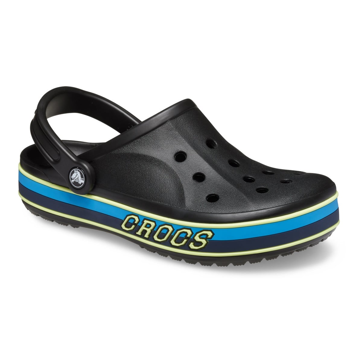 Saboti Crocs Toddler Bayaband Sport Band Clog Negru - Black/Multi - poza 2