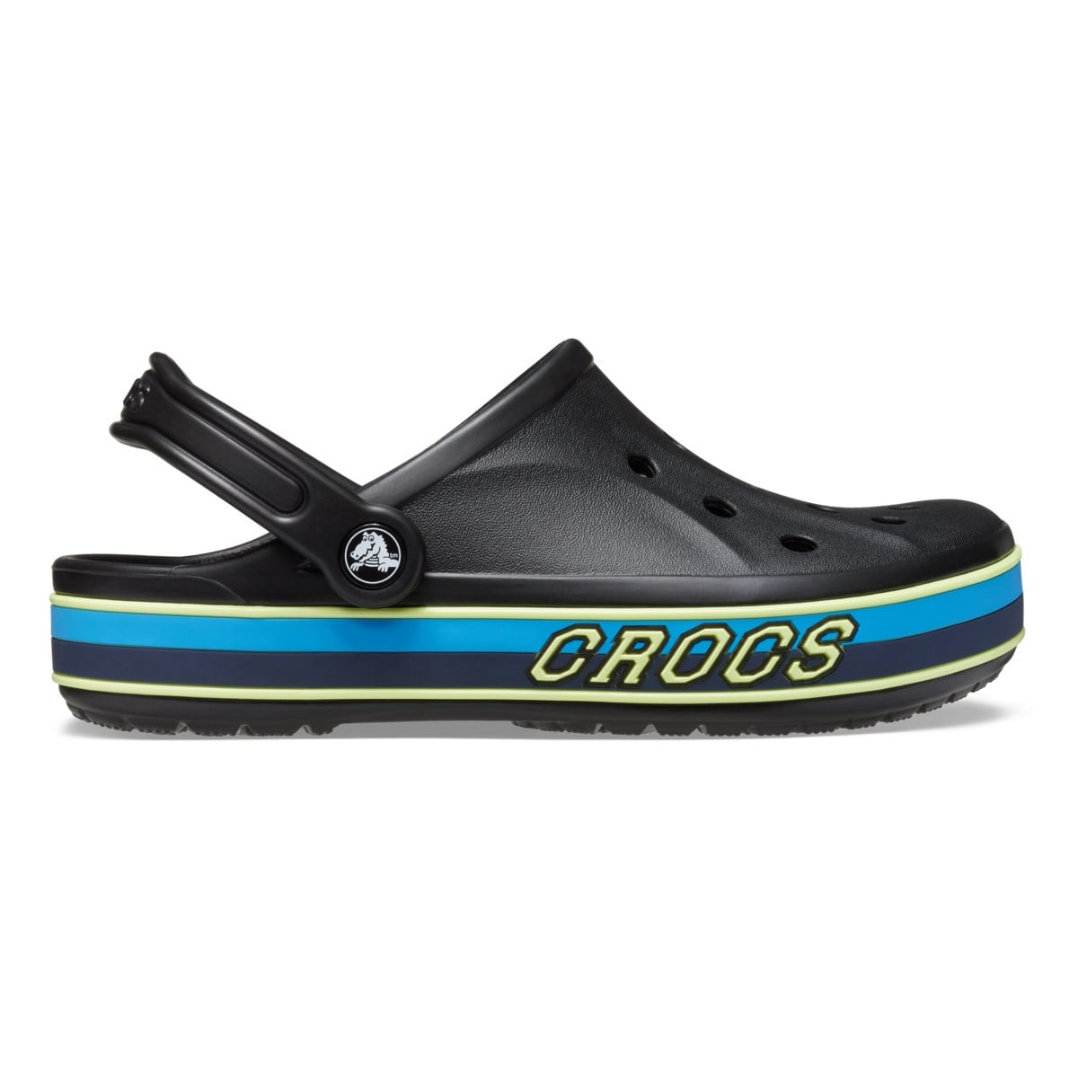 Saboti Crocs Toddler Bayaband Sport Band Clog Negru - Black/Multi - poza 1