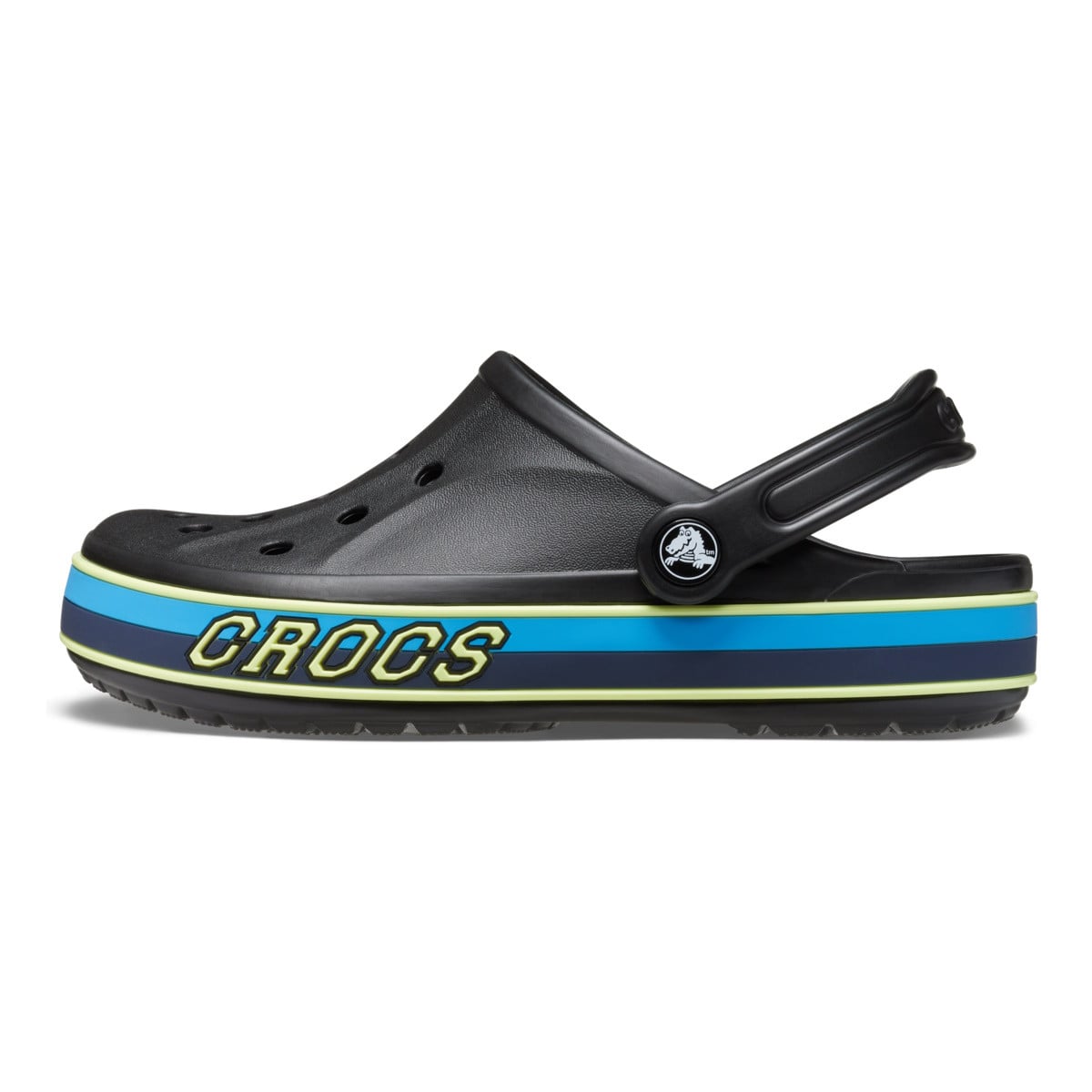 Saboti Crocs Toddler Bayaband Sport Band Clog Negru - Black/Multi - poza 3