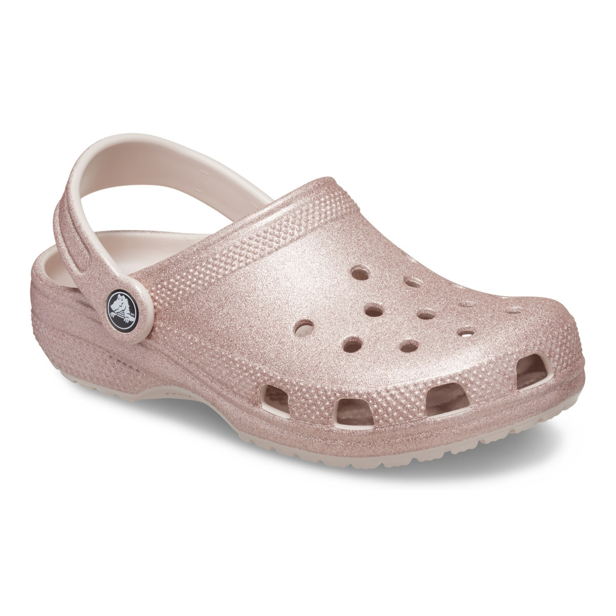 Saboti Crocs Toddler Classic Glitter Clog Roz - Quartz Glitter - poza 2