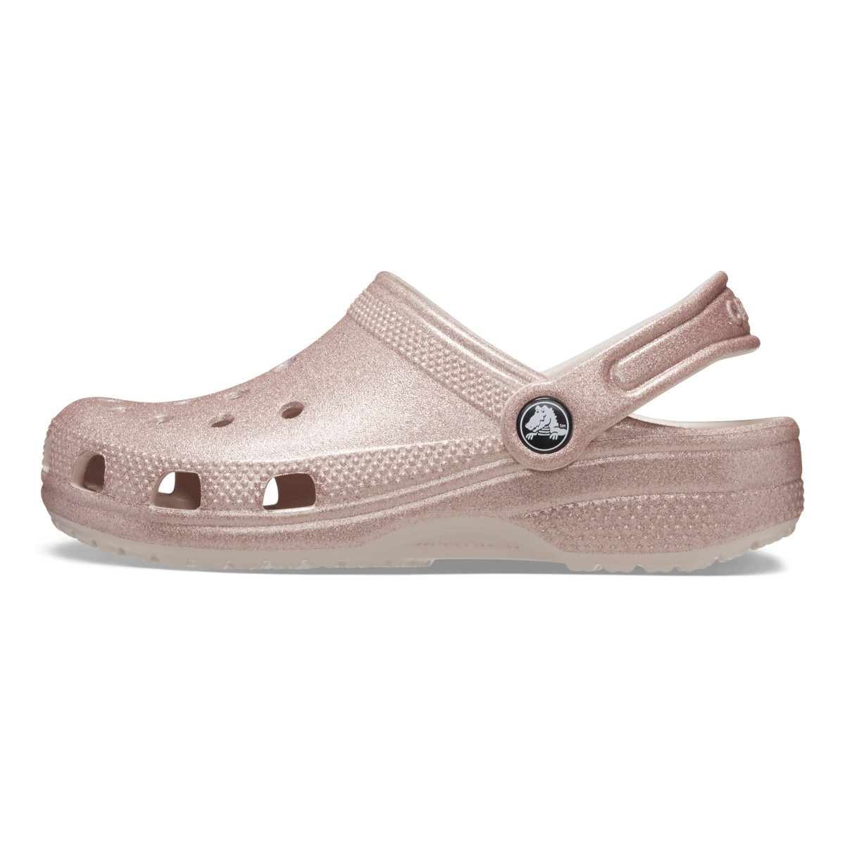 Saboti Crocs Toddler Classic Glitter Clog Roz - Quartz Glitter - poza 3