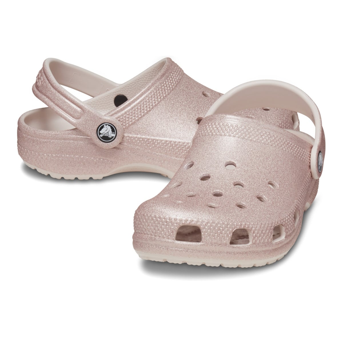 Saboti Crocs Toddler Classic Glitter Clog Roz - Quartz Glitter - poza 4