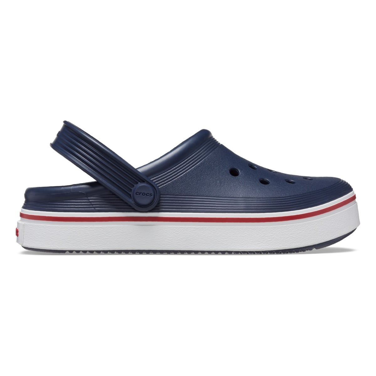 Saboți Crocs Toddler Crocband Off Court Clog Albastru - Navy/Pepper - poza 1