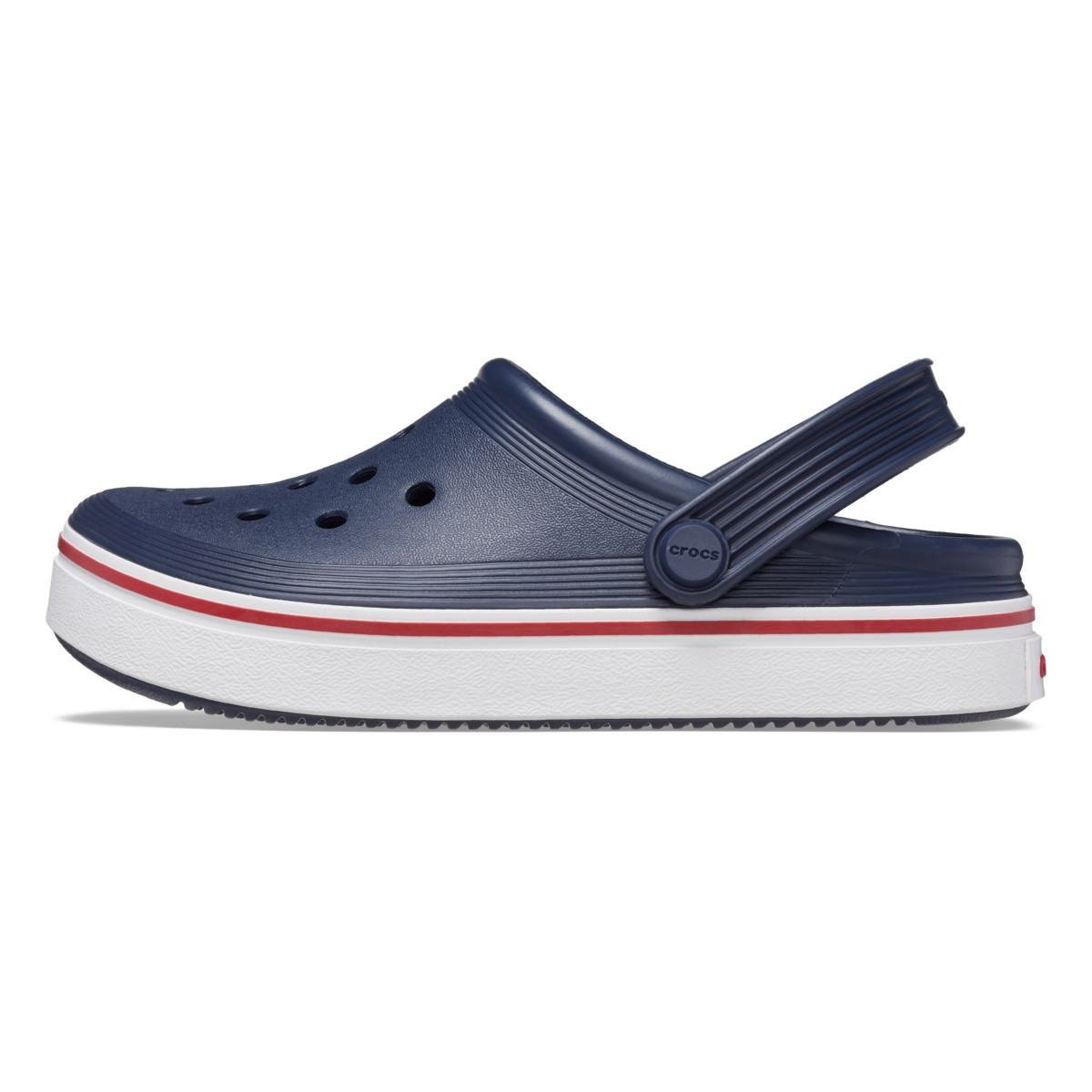 Saboți Crocs Toddler Crocband Off Court Clog Albastru - Navy/Pepper - poza 3