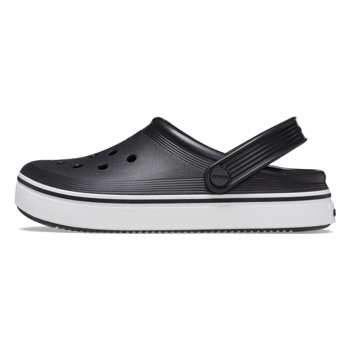 Saboți Crocs Toddler Crocband Off Court Clog Negru - Black - poza 3