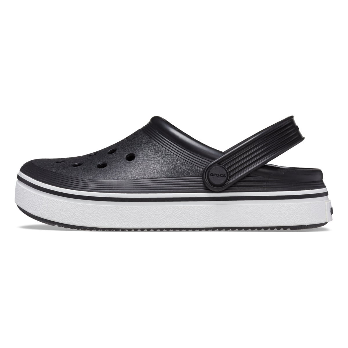 Saboți Crocs Toddler Crocband Off Court Clog Negru - Black - poza 3