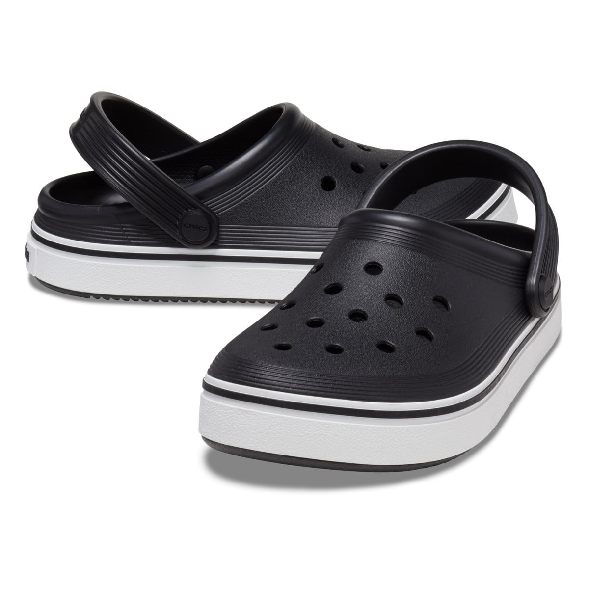Saboți Crocs Toddler Crocband Off Court Clog Negru - Black - poza 4
