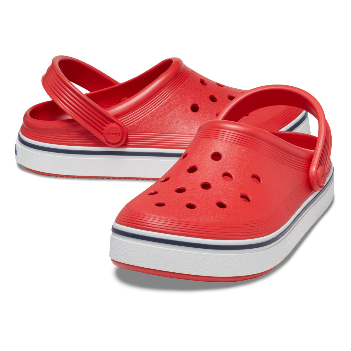 Saboți Crocs Toddler Crocband Off Court Clog Rosu - Flame - poza 4