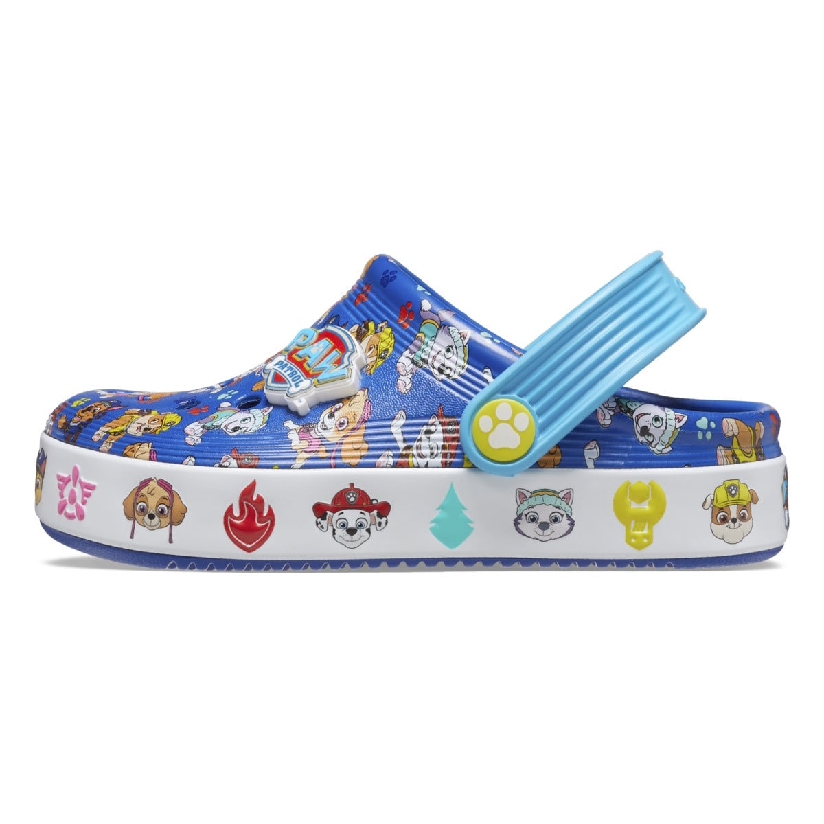 Saboti Crocs Toddler Paw Patrol Off Court Clog Albastru - Blue - poza 3