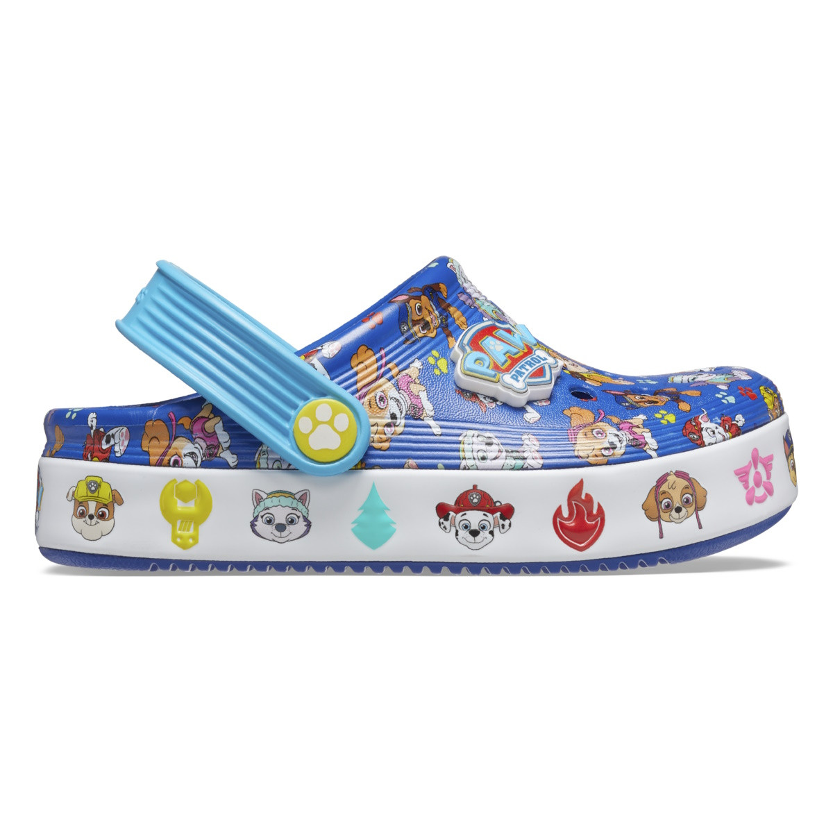 Saboti Crocs Toddler Paw Patrol Off Court Clog Albastru - Blue - poza 1