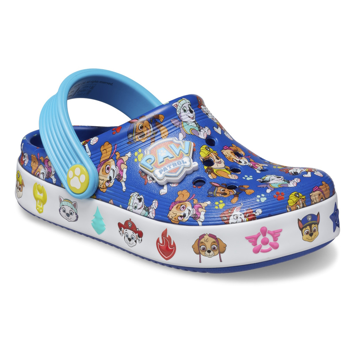 Saboti Crocs Toddler Paw Patrol Off Court Clog Albastru - Blue - poza 2