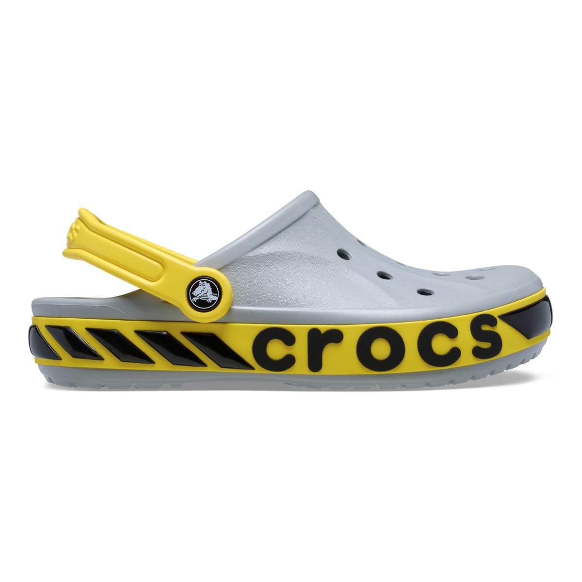 Saboti Crocs Toddlers' Bayaband Racer Band Clog Gri - Light Grey - poza 1