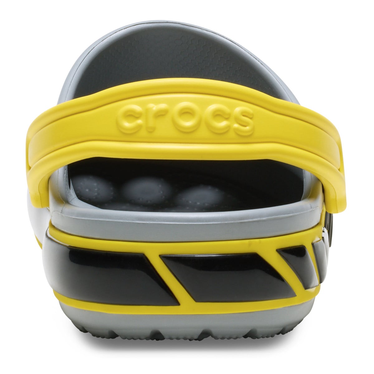 Saboti Crocs Toddlers' Bayaband Racer Band Clog Gri - Light Grey - poza 5