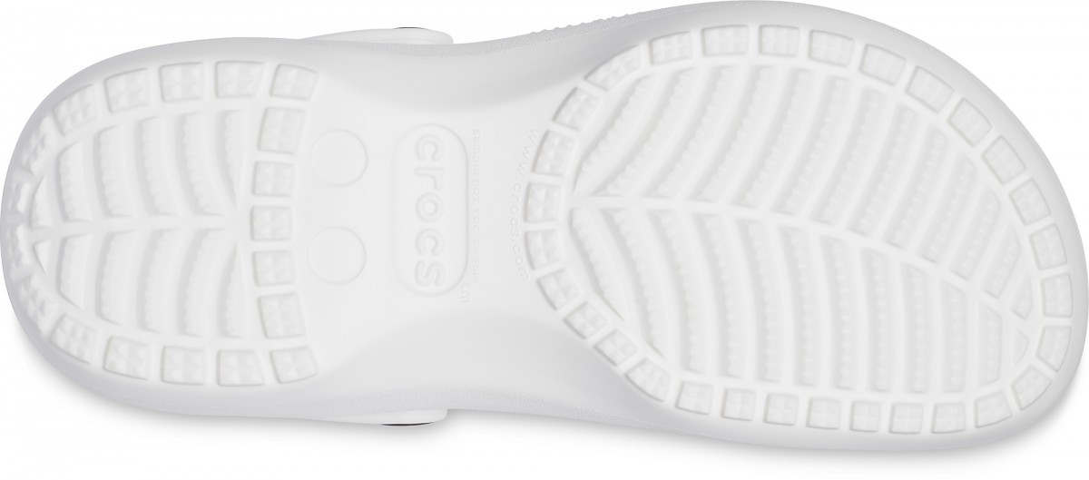 Saboți Crocs Women's Classic Platform Clog Alb - White - poza 4