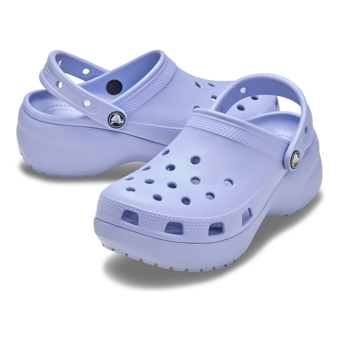 Saboți Crocs Women's Classic Platform Clog Albastru - Blue Haze - poza 4