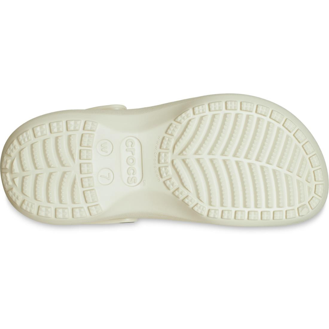 Saboți Crocs Women's Classic Platform Clog Bej - Bone - poza 4