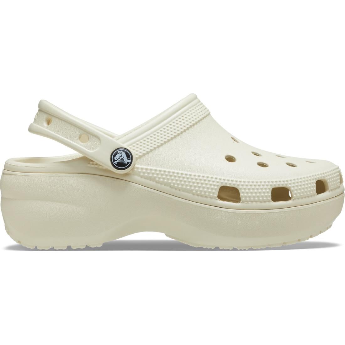 Saboți Crocs Women's Classic Platform Clog Bej - Bone - poza 1