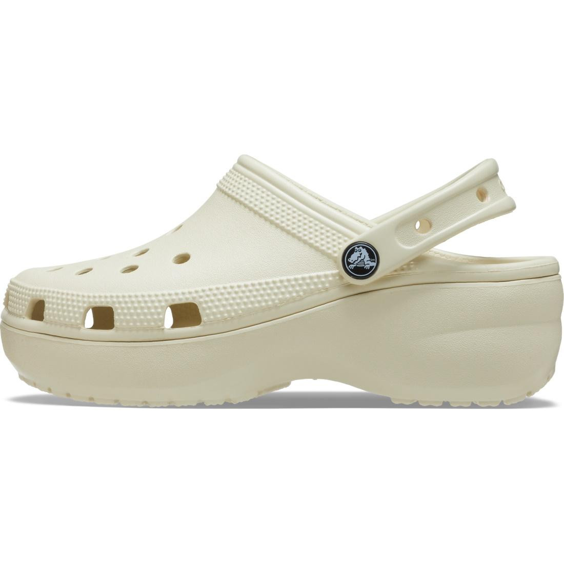 Saboți Crocs Women's Classic Platform Clog Bej - Bone - poza 3