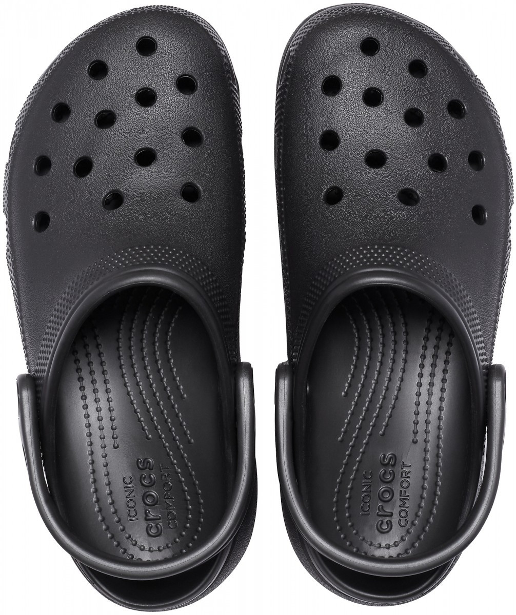 Saboți Crocs Women's Classic Platform Clog Negru - Black - poza 3