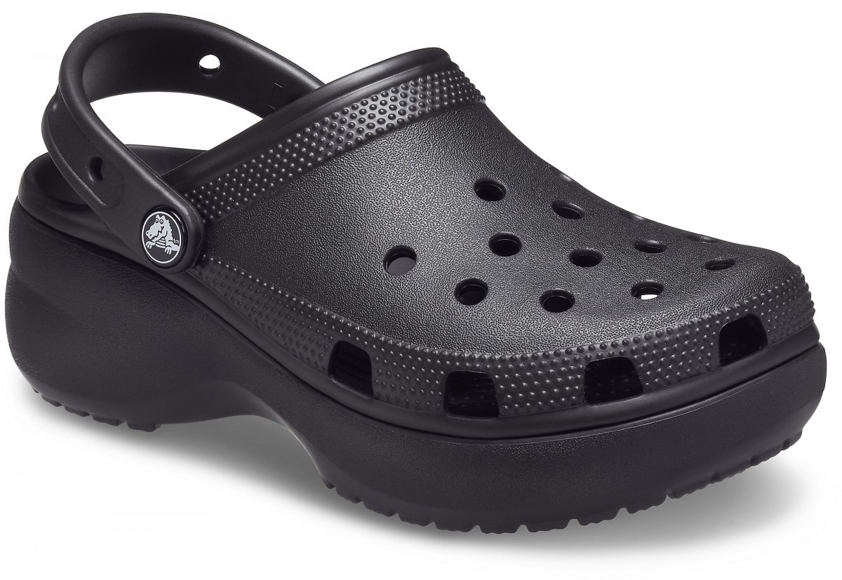Saboți Crocs Women's Classic Platform Clog Negru - Black - poza 2