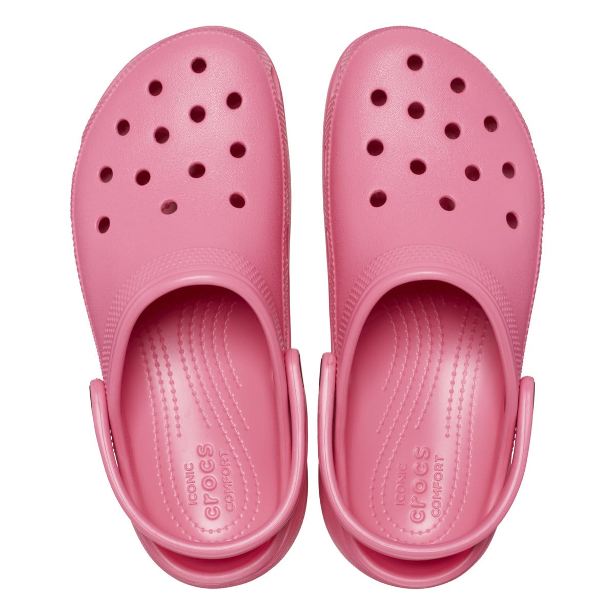 Saboți Crocs Women's Classic Platform Clog Roz - Hyper Pink - poza 5
