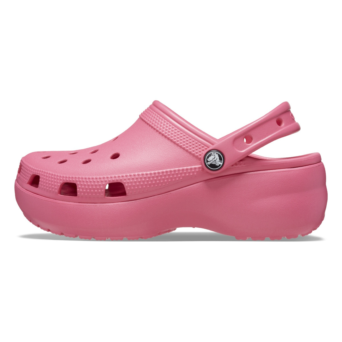 Saboți Crocs Women's Classic Platform Clog Roz - Hyper Pink - poza 3