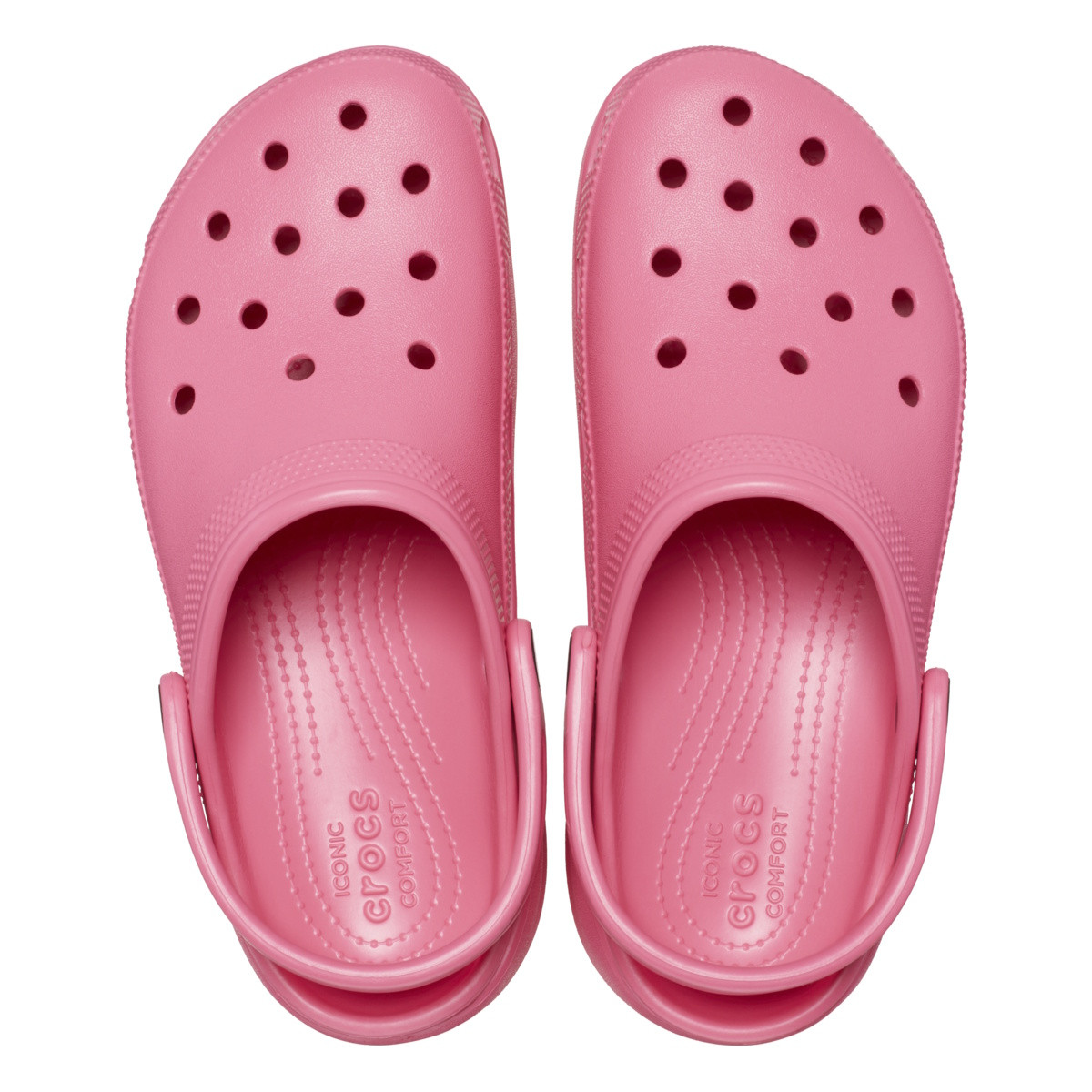 Saboți Crocs Women's Classic Platform Clog Roz - Hyper Pink - poza 5