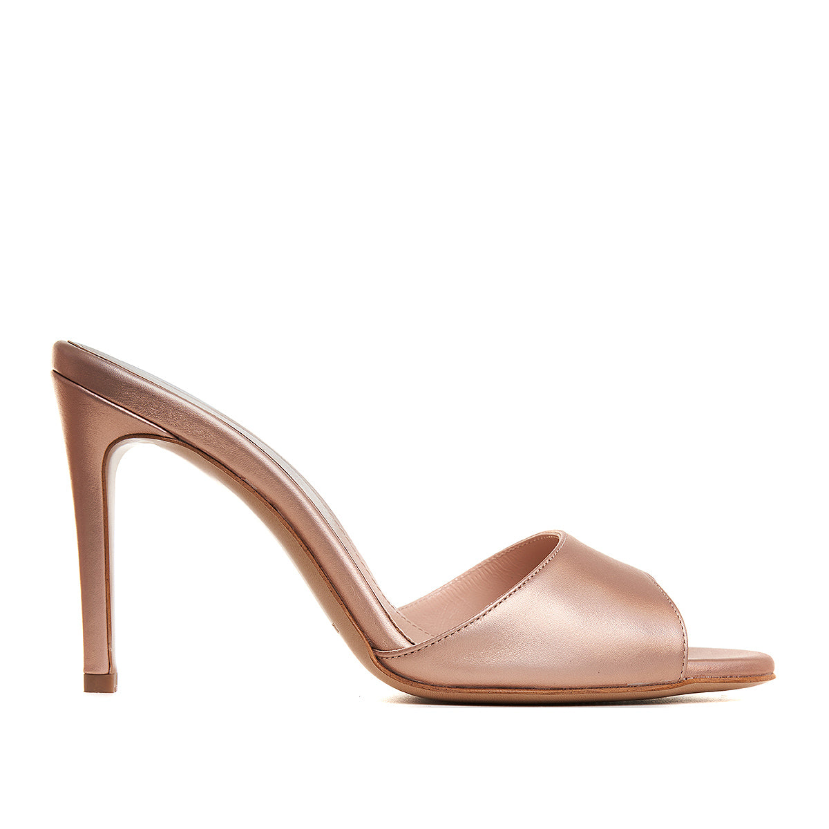 Saboti Gia Piele Naturala, Auriu-Rose - 40 / 8cm