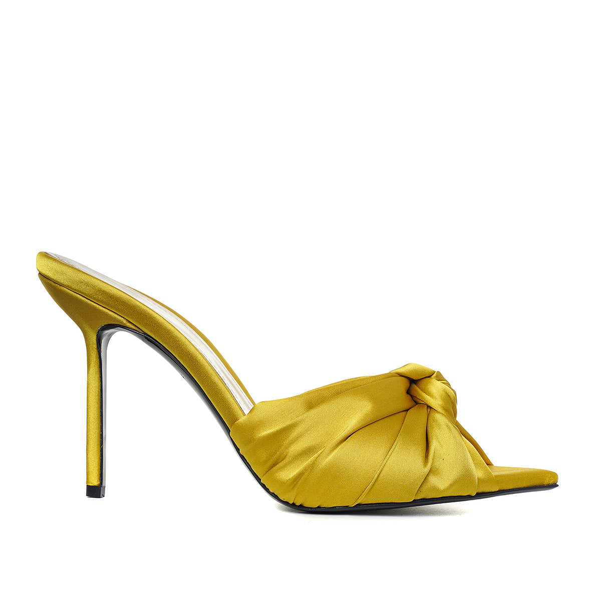 Saboti Sofia Satin, Galben-Lime - Premium Collection - 42 / 10 cm