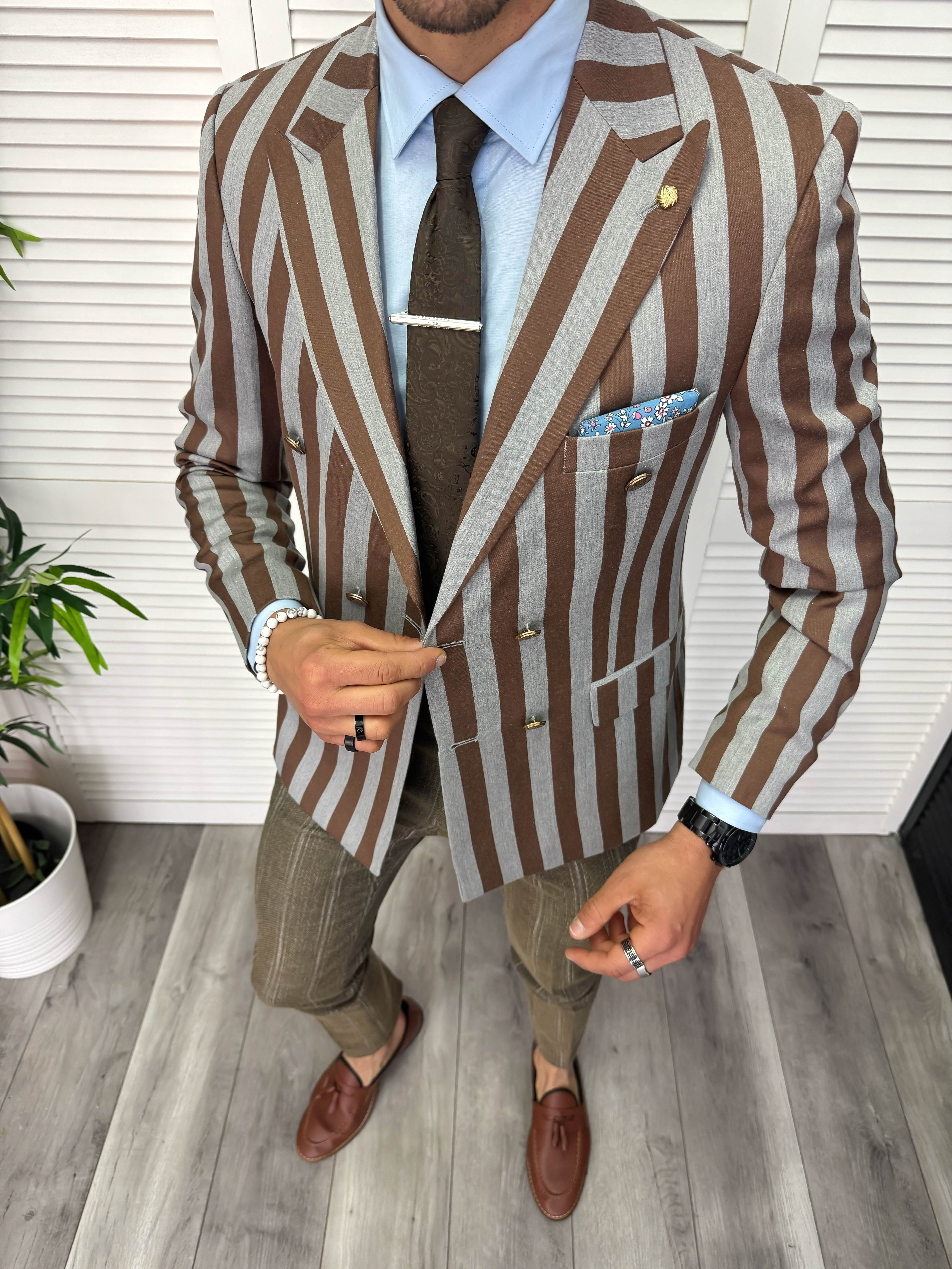 Sacou barbati slim fit 11864 31-5
