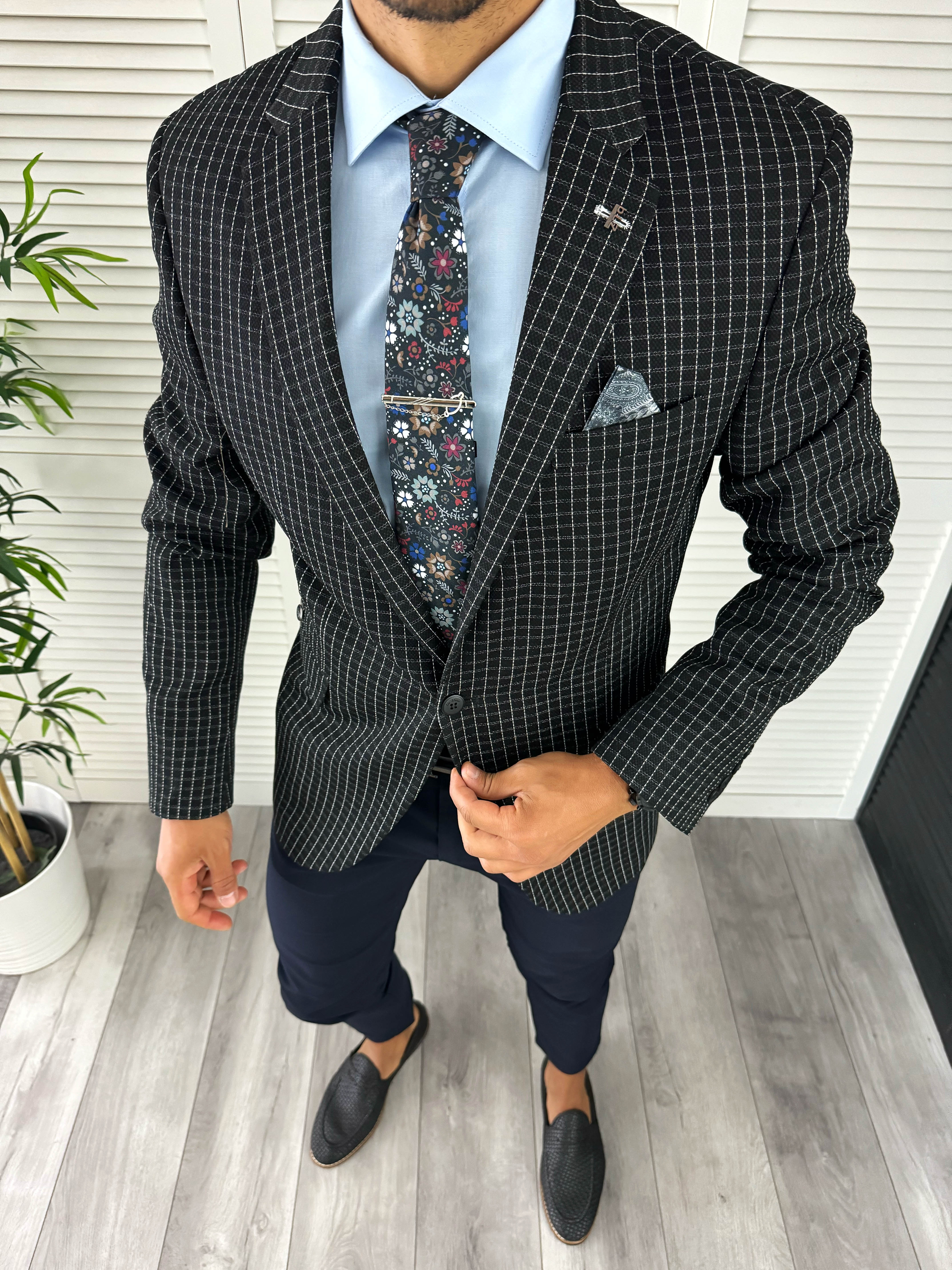 Sacou barbati slim fit 12836 O2-2.3