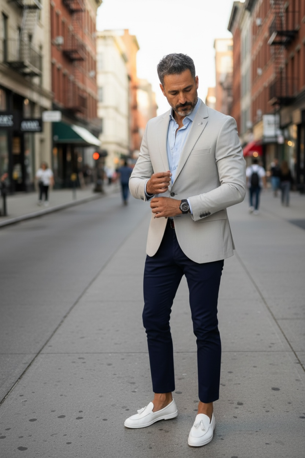 Sacou barbati slim fit gri 020 88-2.3