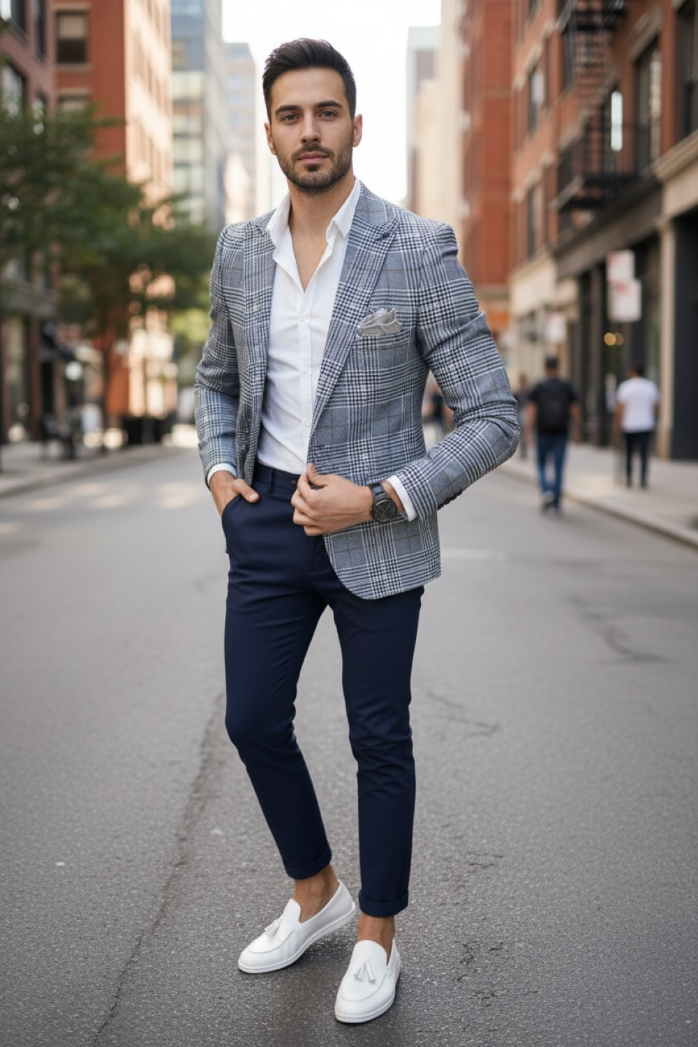 Sacou barbati slim fit in dungi 1041 i6-6