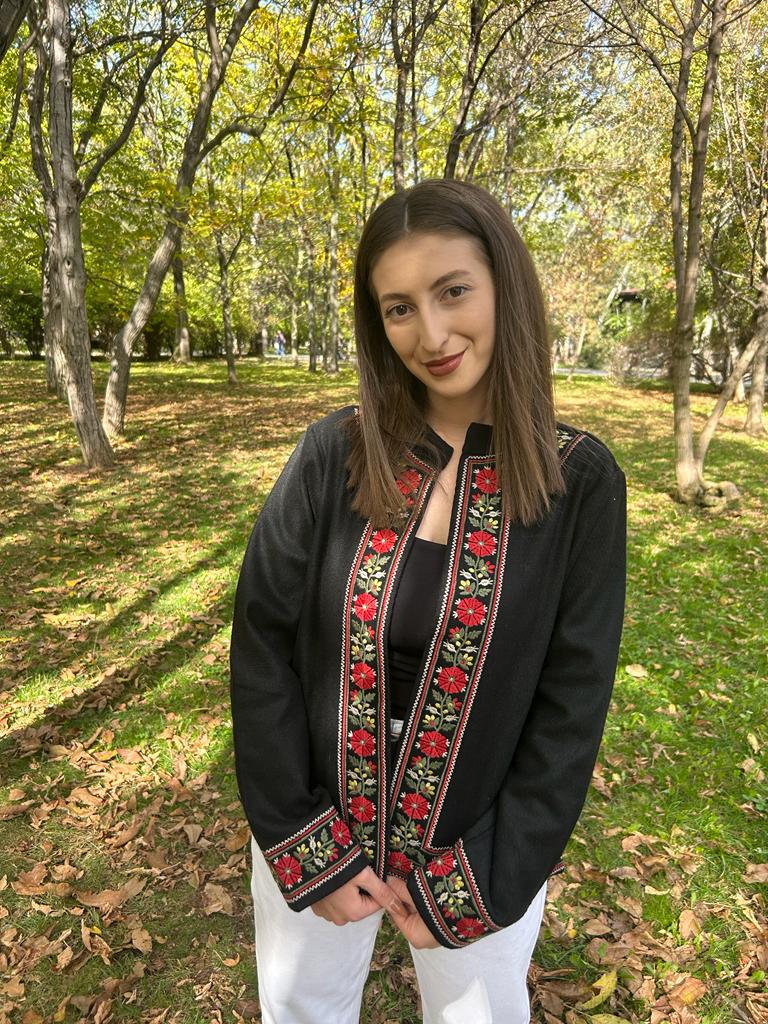 Sacou tradițional femei - motive florale TM428 - S
