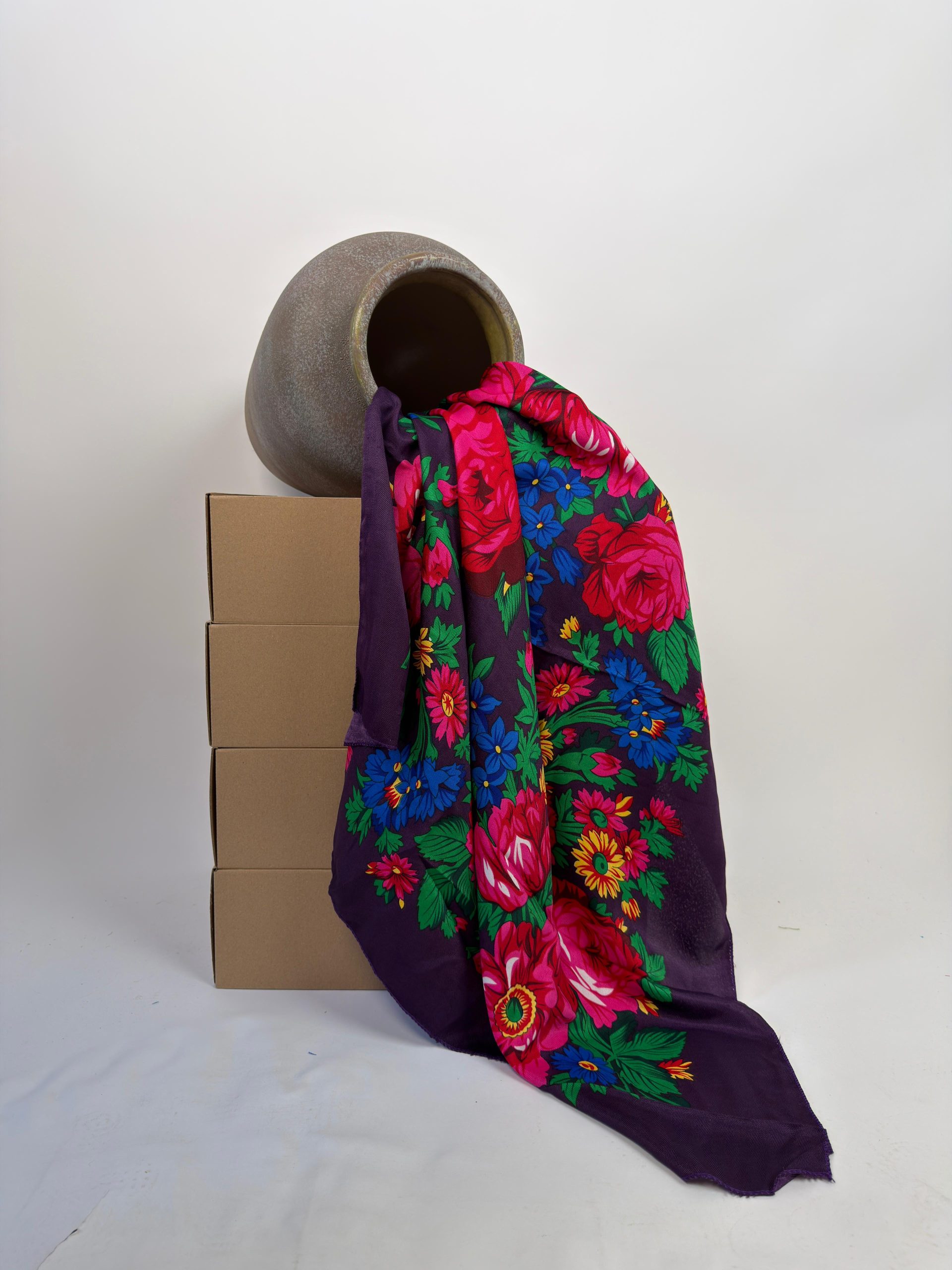 Șal cu imprimeu floral distinctiv TM2332
