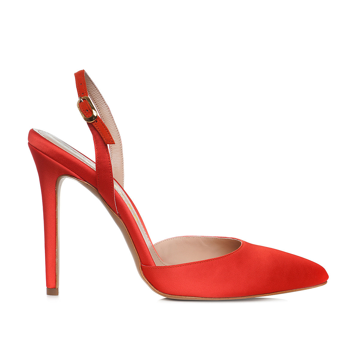 Sandale Alice Satin, Portocalii - 41 / 8 cm