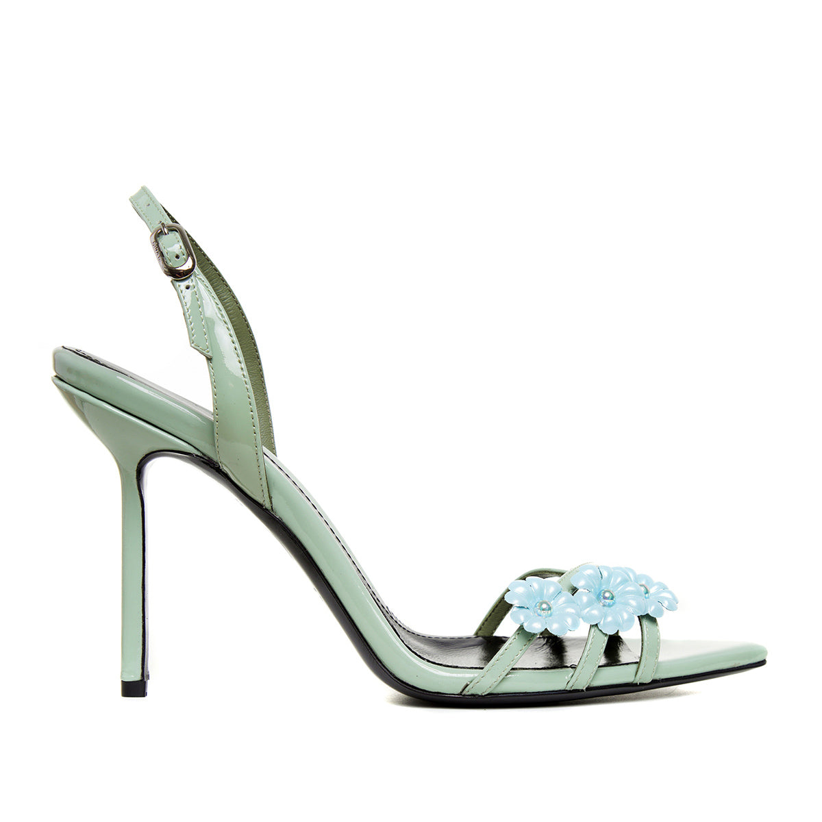 Sandale Amelie Piele Lacuita, Mint/Blue - Premium Collection - 39 / 10 cm