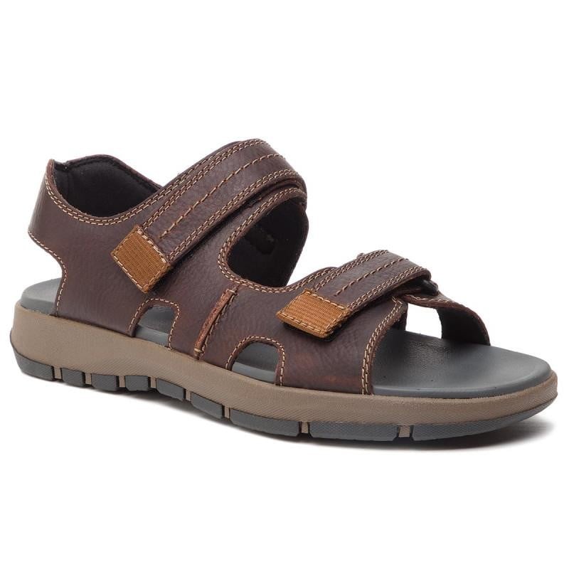 Sandale Clarks Brixby Shore Maro - Dark Brown - poza 1