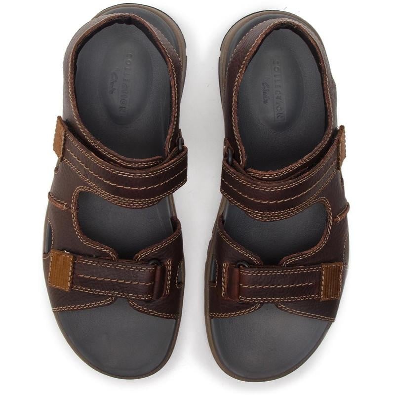 Sandale Clarks Brixby Shore Maro - Dark Brown - poza 5