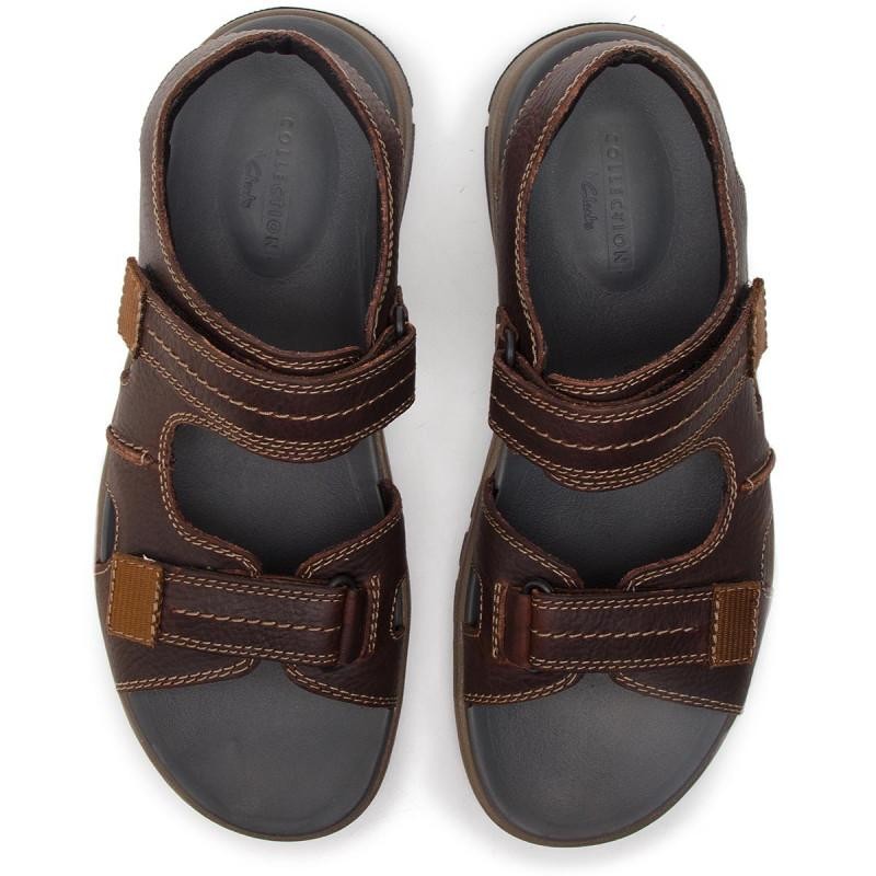 Sandale Clarks Brixby Shore Maro - Dark Brown - poza 5