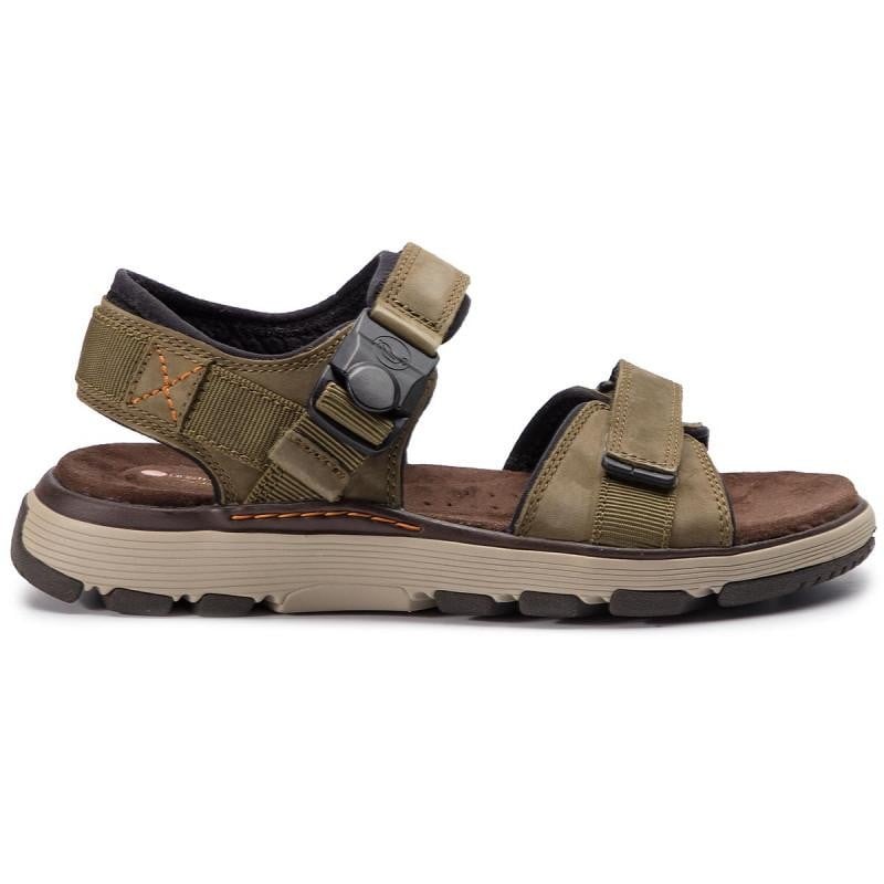 Sandale Clarks Un Trek Part Verde - Dark Olive - poza 2