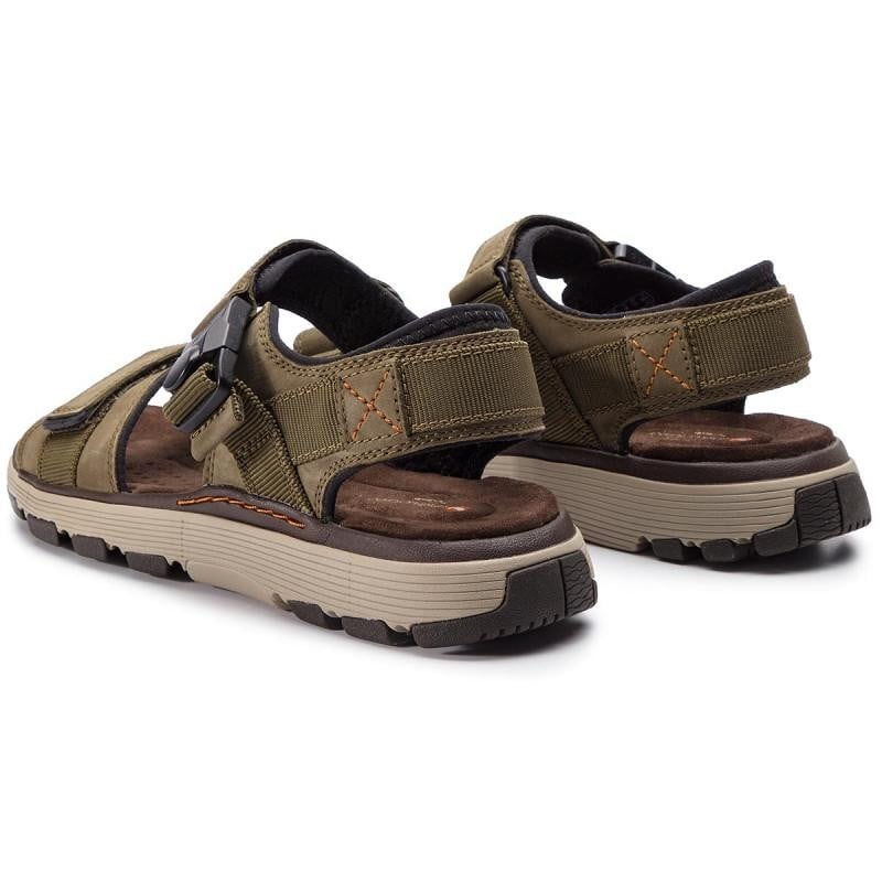 Sandale Clarks Un Trek Part Verde - Dark Olive - poza 4